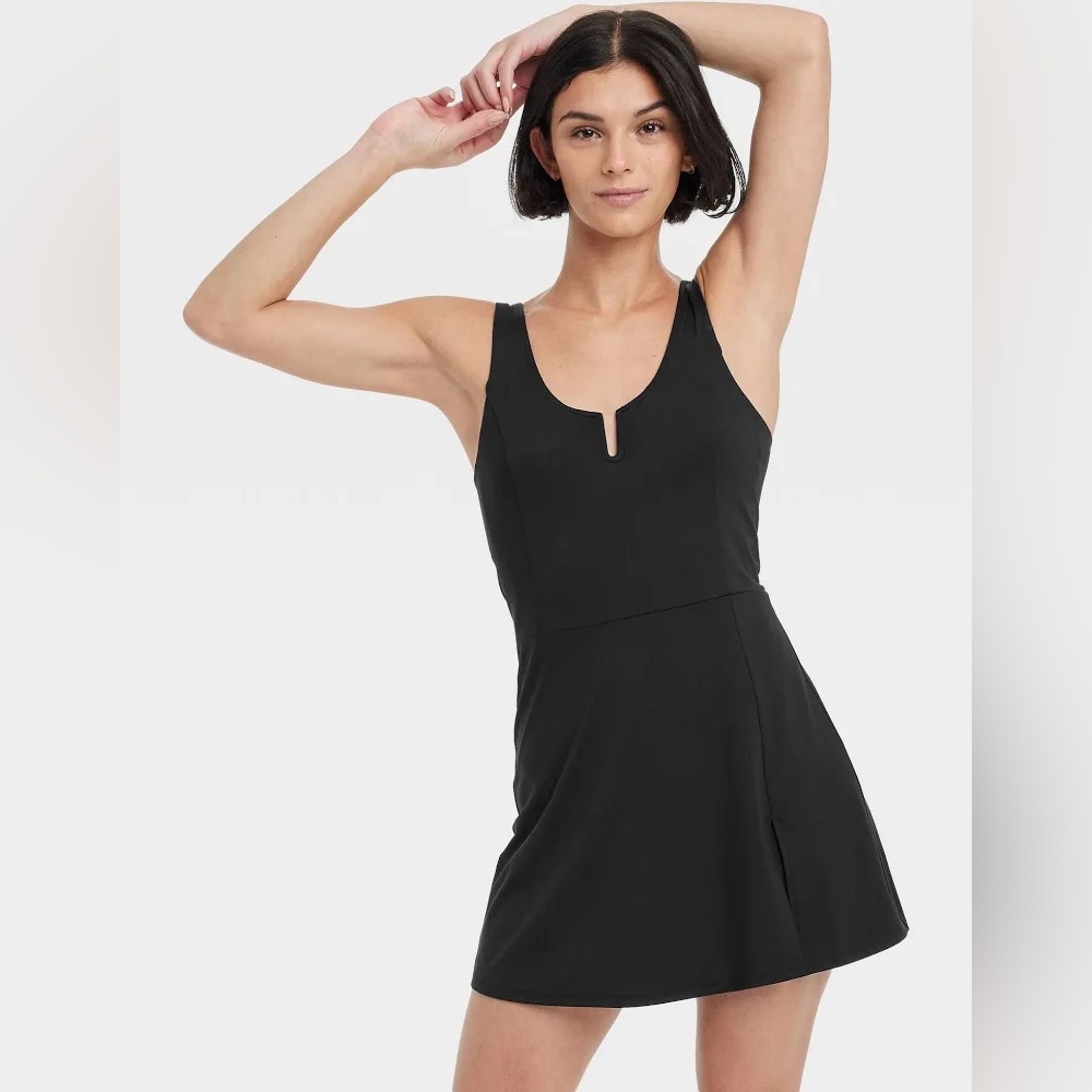 All In Motion Black Women's Knit Slit Active Dress Size XL - Picture 2 of 14